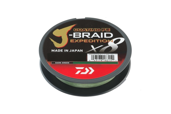 Daiwa J-Braid Expedidtion X8 Braided Line Dark Green (3000m)