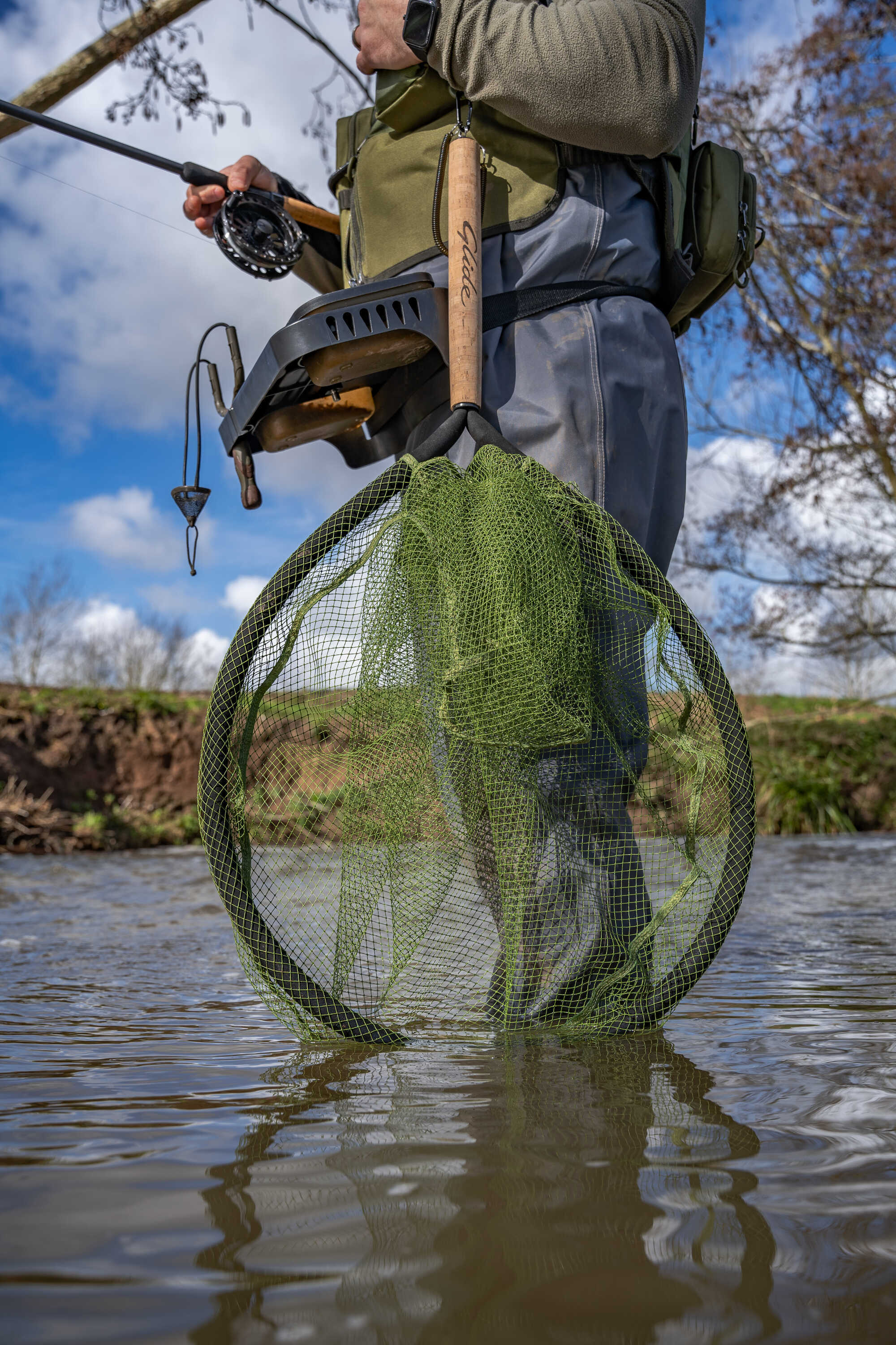 Korum Glide Wading Net Latex 26"