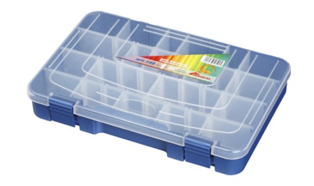 Panaro Tackle Box Blue with Transparent Lid