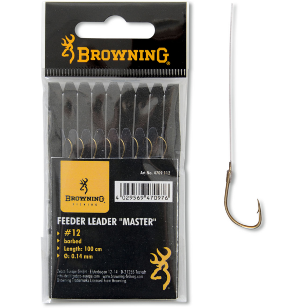 5 Browning Feeder Master hooks to nylon
