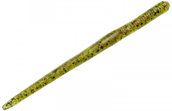 Strike King Finesse Worm 10cm, 6 pieces! - Watermelon Red Flake