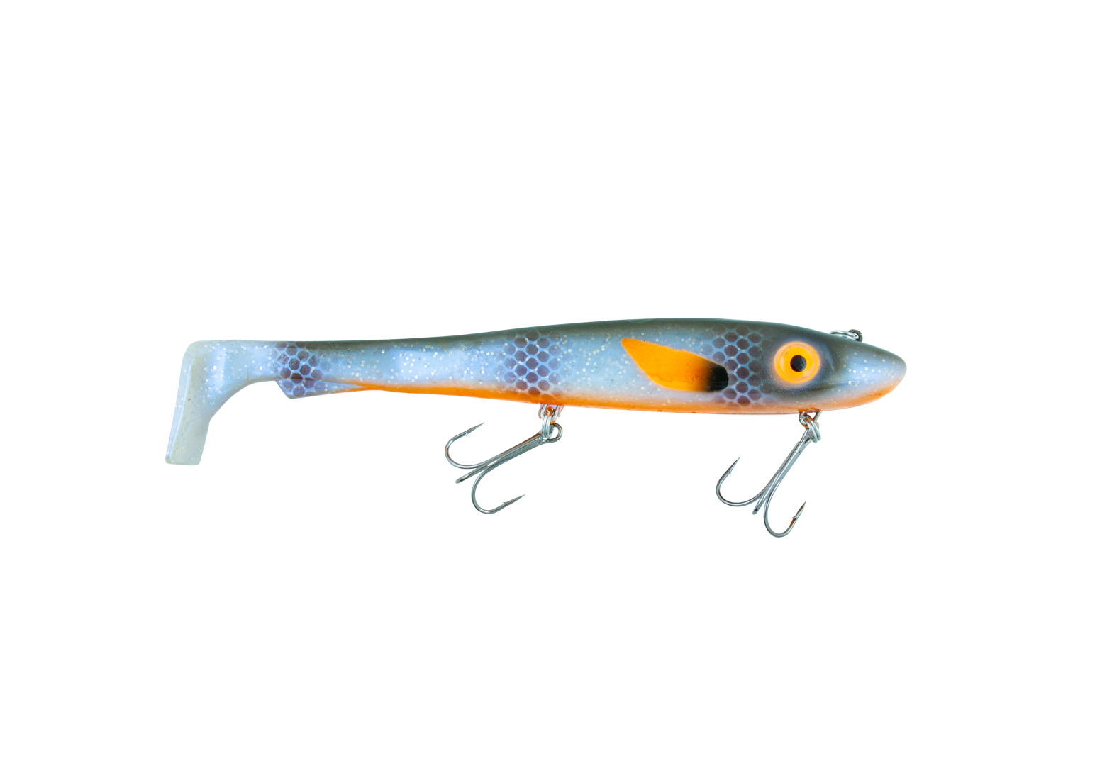 Svartzonker Big McRubber "The Wire" Shad 25.5cm (170g) - Tiger Walleye