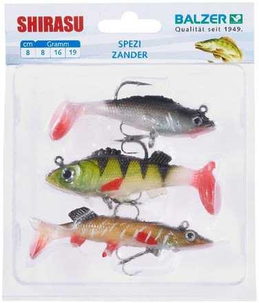 Balzer Shirasu Soft Bait Set, ready to use!