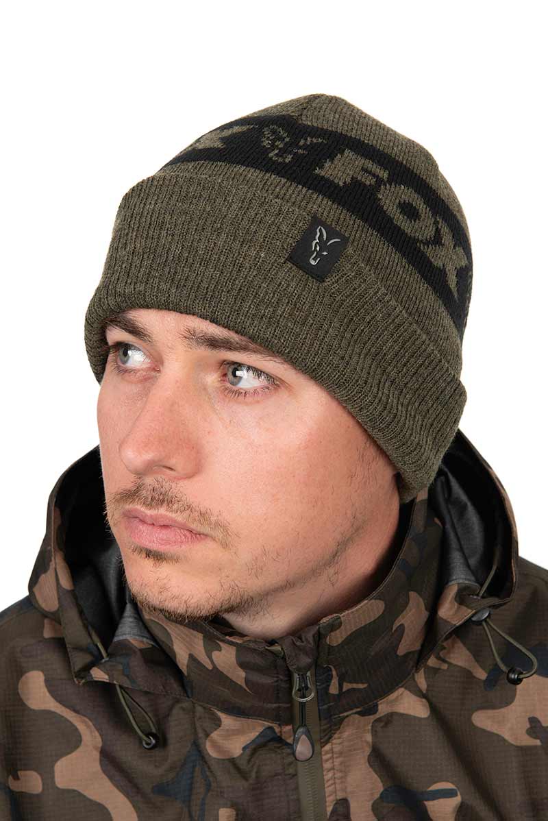Fox Collection Beanie Fishing Hat - Green/Black
