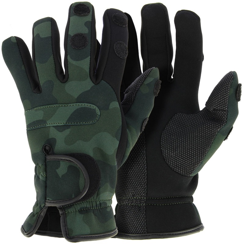 NGT Neoprene Camo Gloves