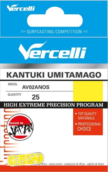 Vercelli Kantuki Umi Tamago Black Nickel Sea Fishing Hook (25 pieces)