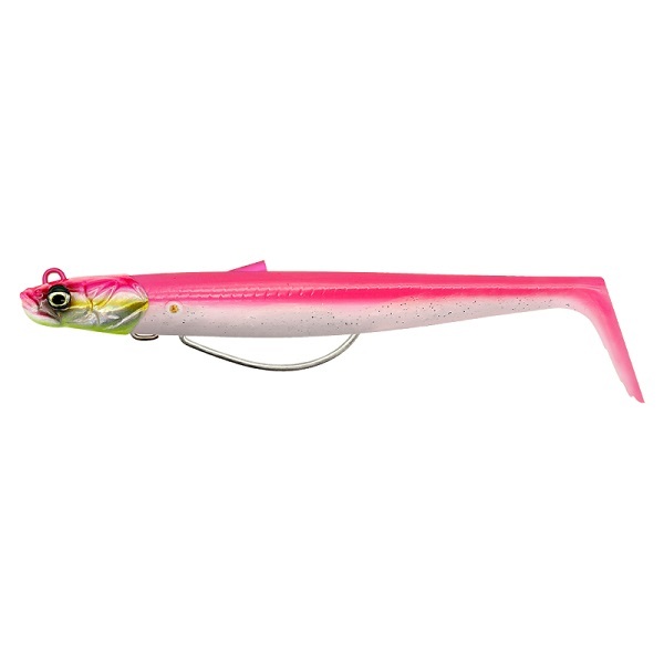 Savage Gear Sandeel V2 Weedless - Pink Pearl Silver