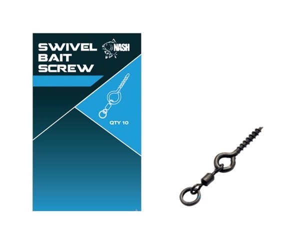 Nash Swivel Bait Screw 13mm (10 pieces)