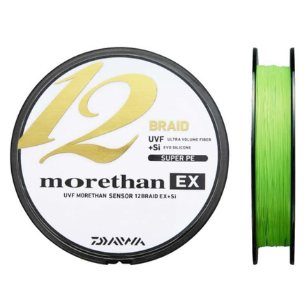 Daiwa Morethan 12 EX+Si Braided Line Lime Green 135m