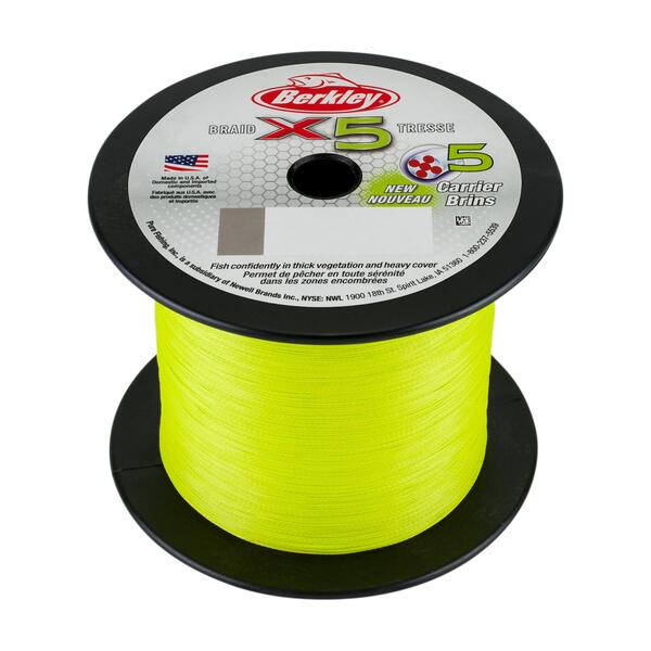 Berkley x5 Braided Line Flame Green 2000m