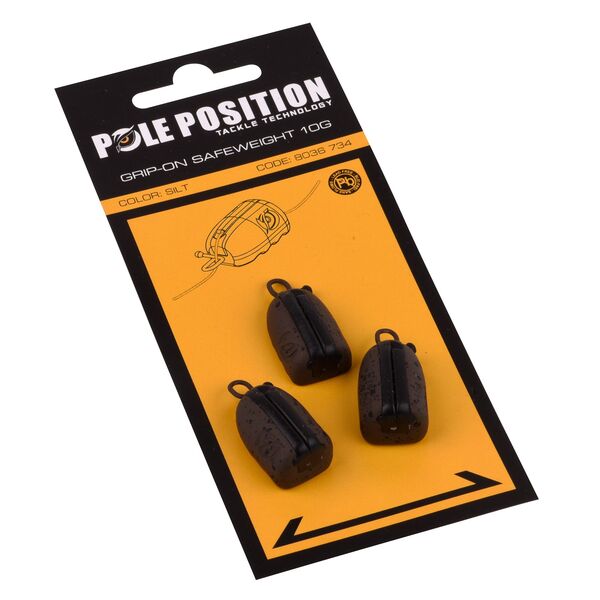 Pole Position Gip-On Safeweight Zinc Carp Lead (3 pieces)