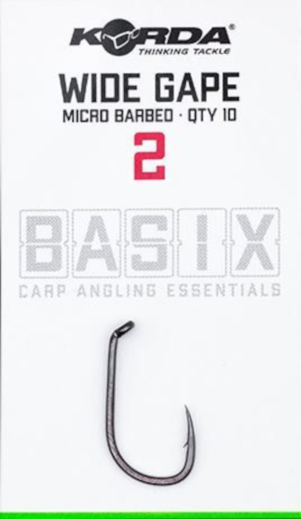 Korda BASIX Wide Gape Hook - Korda Basix Wide Gape 2 (10pcs)