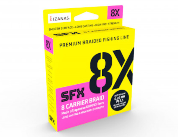 Sufix SFX 8x Hot Yellow 135m, 0,128mm