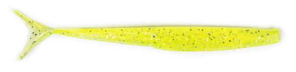 Glo-Pro Lures Fluke 5.25" (multiple options) - Chart/Silver Flake