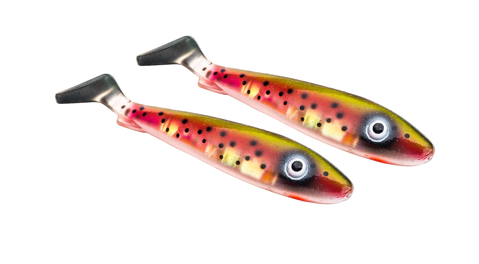 Svartzonker McRubber Shad 21cm (2 pieces) - Flash Electric Steel Head