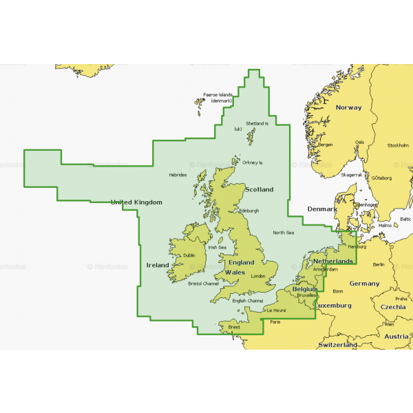 Navionics+ Maps SD/MSD Card - UK, Ireland & Holland