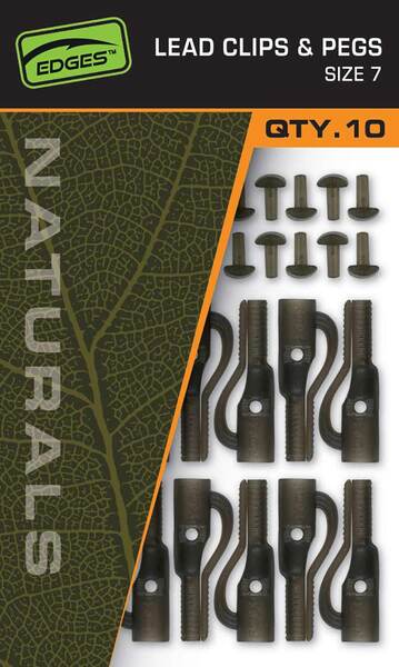 Fox Naturals Lead Clips & Pegs (Size 7) (10 pieces)