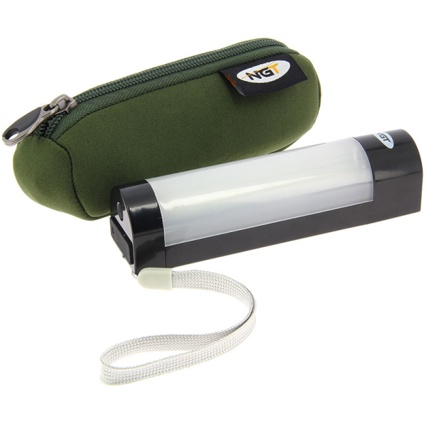 NGT Rechargeable Bivvy Light / Powerbank with remote control with FREE neoprene cover