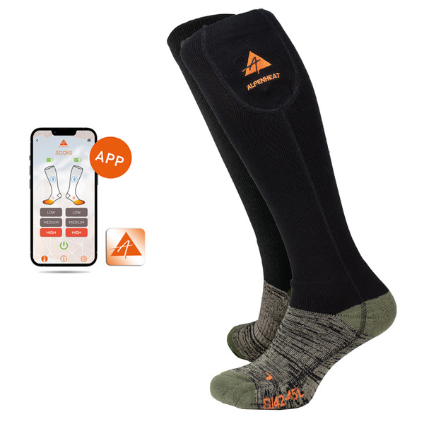 Alpenheat Electronically Heated Socks - Merino Wool