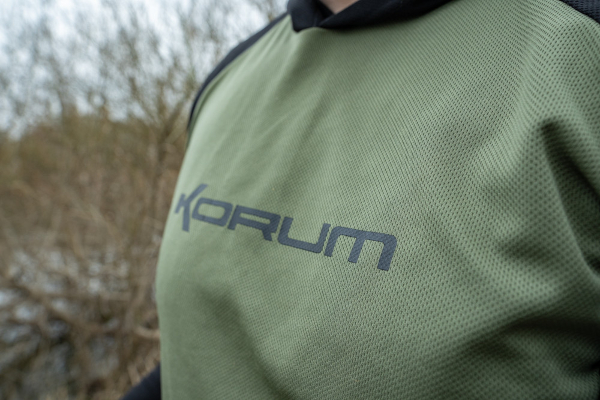 Korum Dri-Active Hooded Longsleeve T-shirt