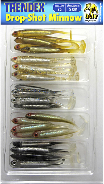 Behr Trendex Drop Shot Minnow Pack - 5 cm