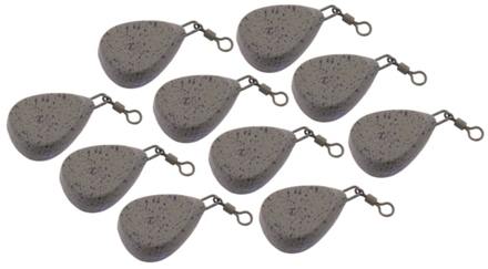 NGT Coated Camo Lead Flat Pear (10 pieces)