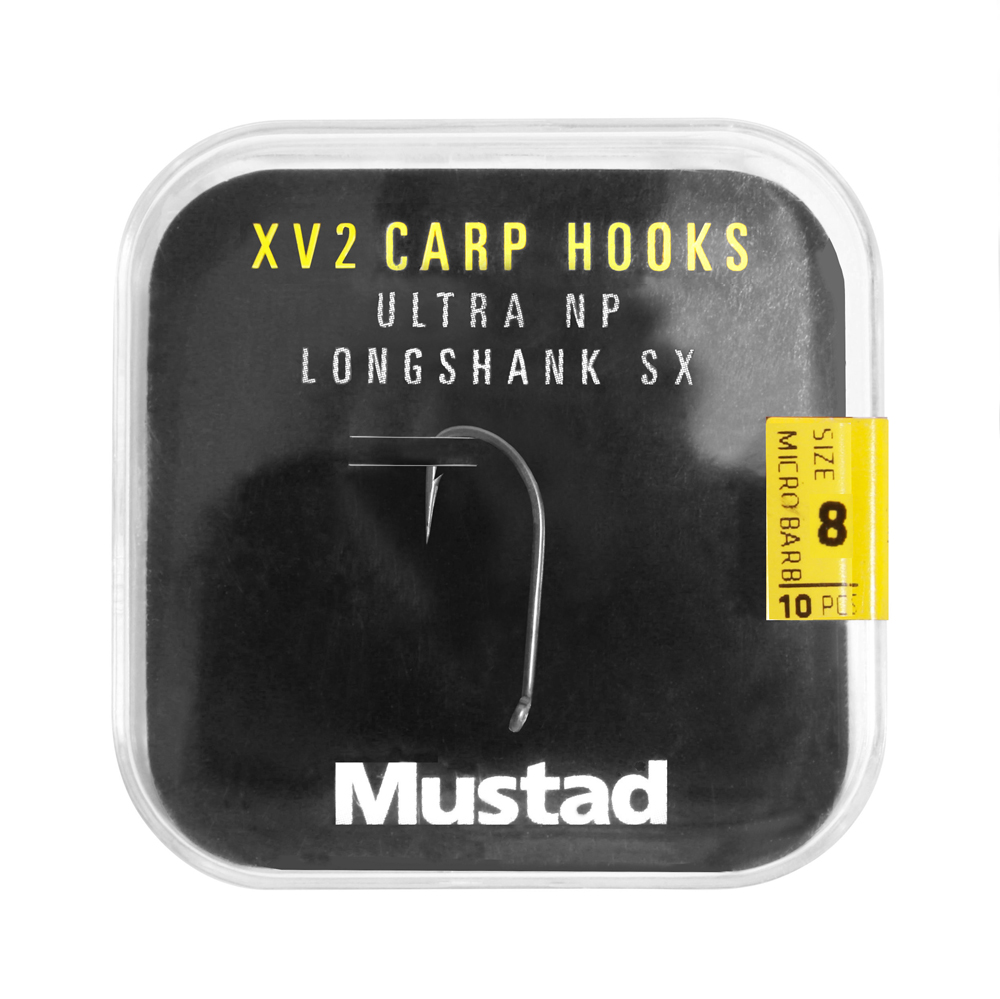 Mustad Long Shank 40 Carp Hooks Pack (6 packages + Multi Box)
