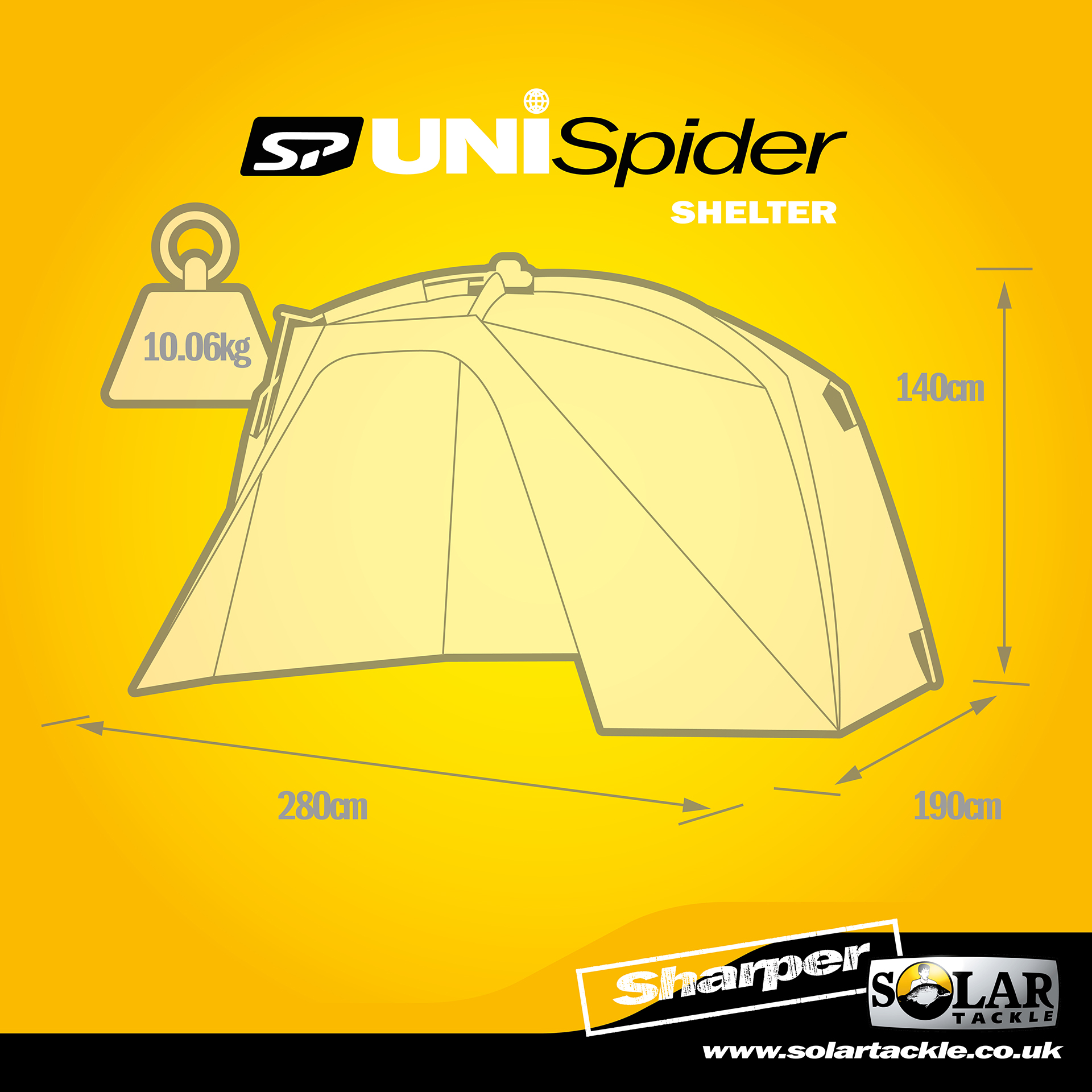 Solar SP Uni Spider Bivvy Bundle (Bivvy with Infil Panel & Zip In Groundsheet)