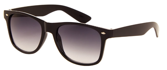 Classic Polarized Sunglasses - Black Frame, Grey Lens