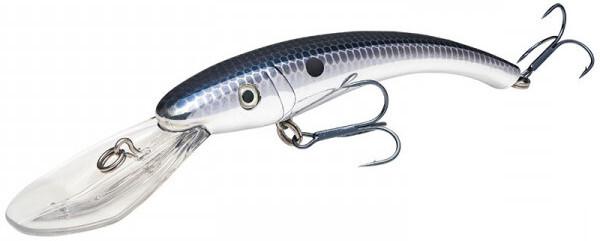 Strike King Banana Shad Lure 12,5cm - Chrome Blue