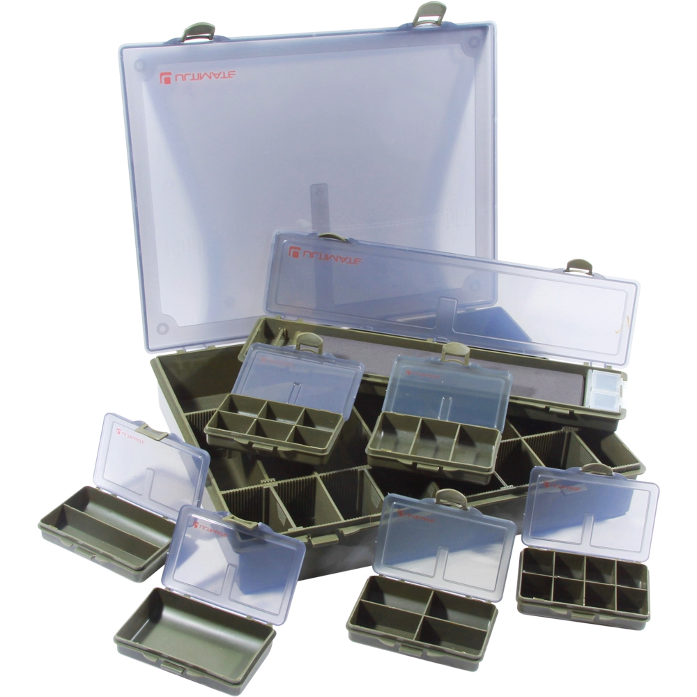 Carp Tacklebox, packed with end-tackle from well-known top brands! - Ultimate Adventure 7+1 Tacklebox Large