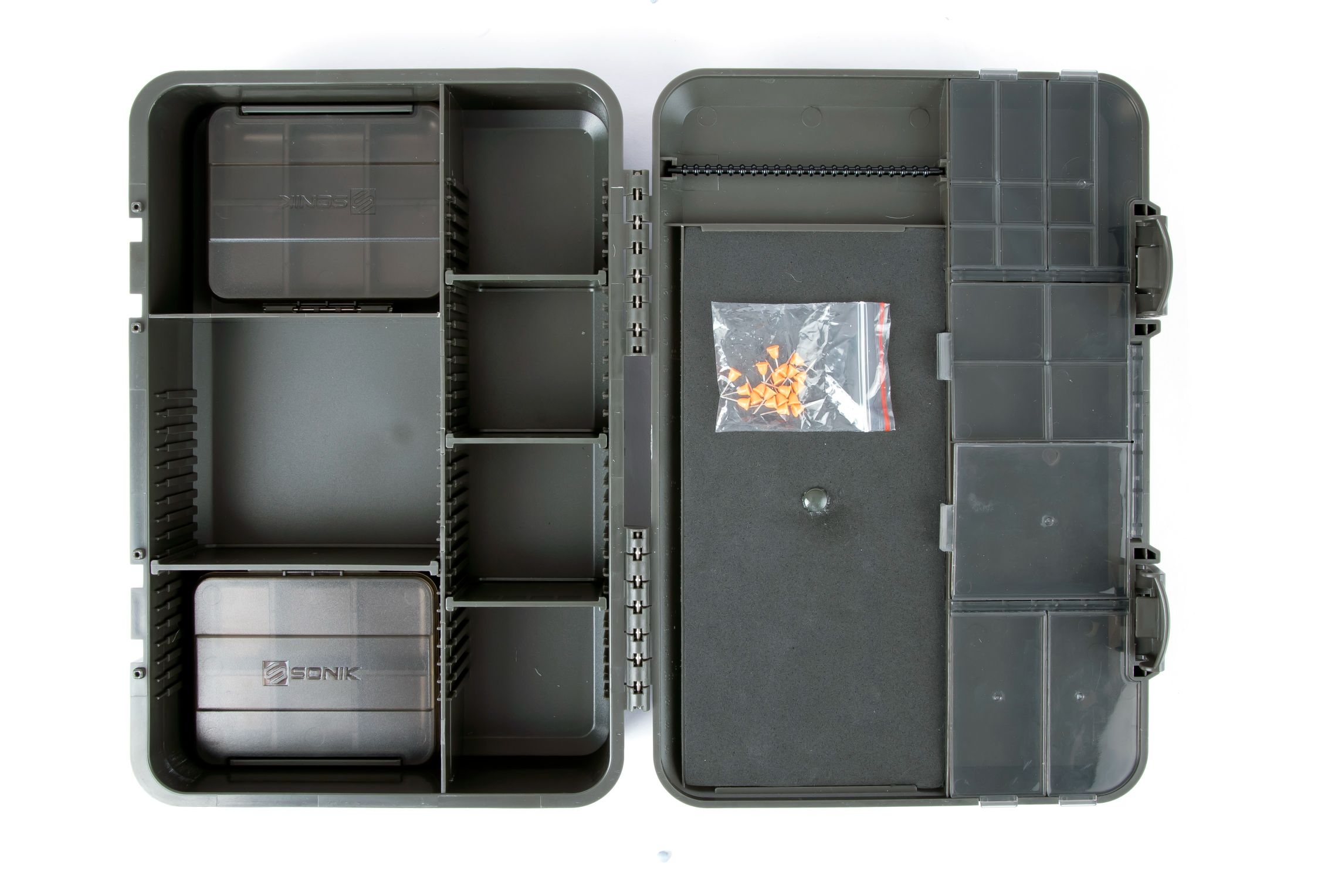 Sonik Lockbox Medium Tacklebox (Incl. 2 Boxes + Rigboard)