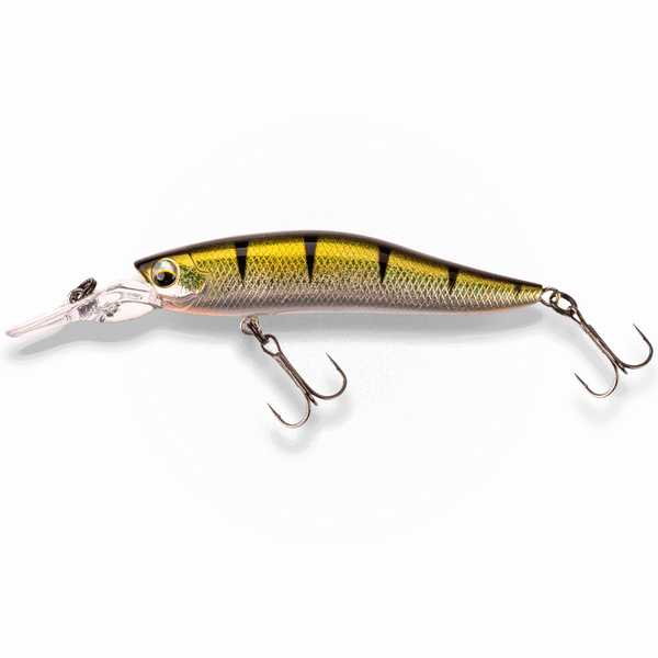 LMAB KØFI Flash Vibe 80 Suspending Medium Runner Twitchbait 8cm (11g)  - Real Perch