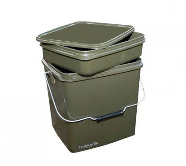 Trakker Olive Square Container 13L with Tray