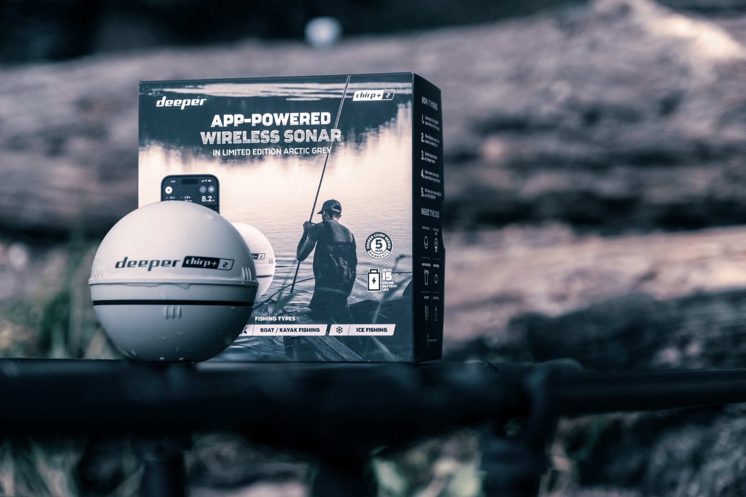 Deeper Chirp+2 Arctic Grey Fishfinder (Limited Edition)