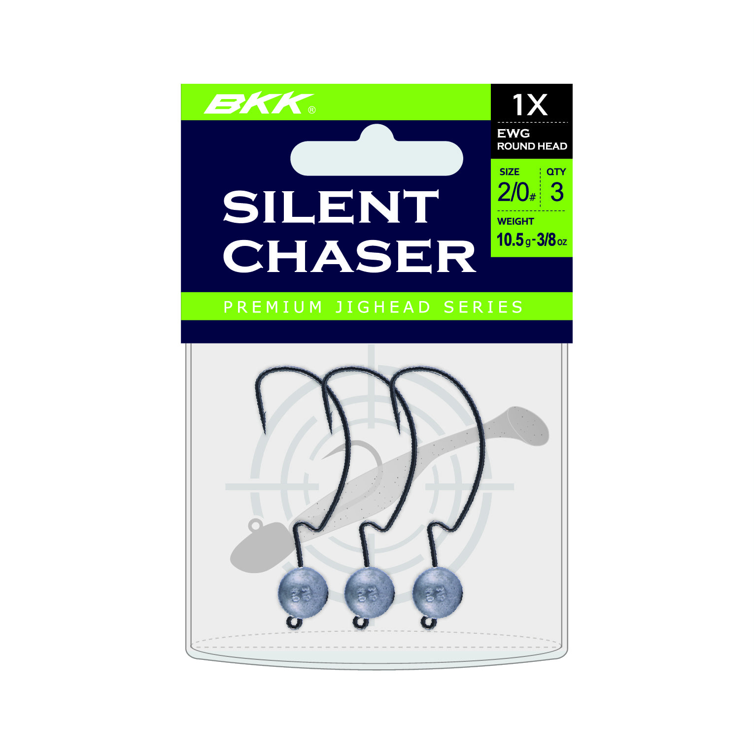 BKK Silent Chaser 1X EWG Round Head Jighead #2/0
