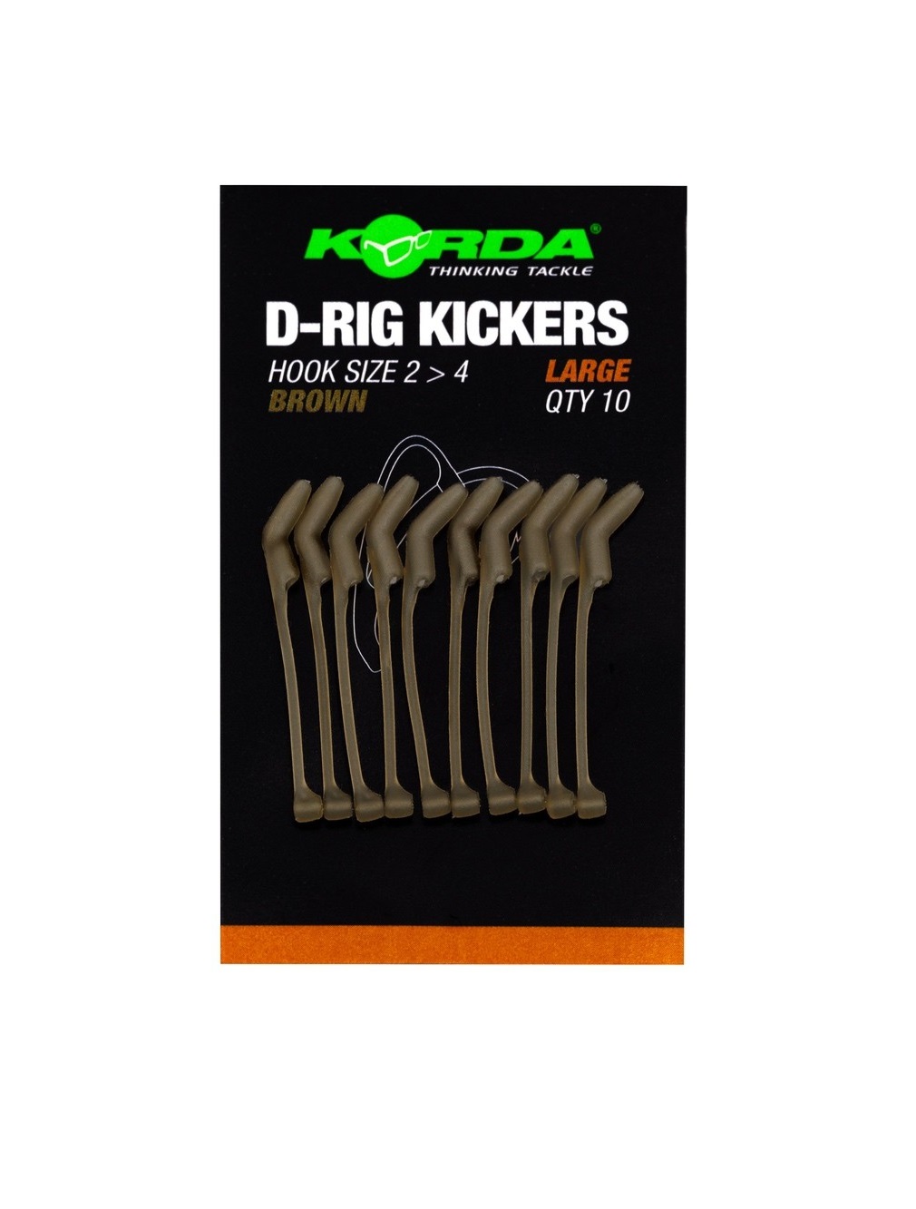 Korda Kickers D Rig Brown (10 pieces)