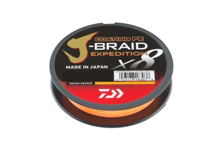 Daiwa J-Braid Expedidtion X8 Braided Line Smash Orange (3000m)