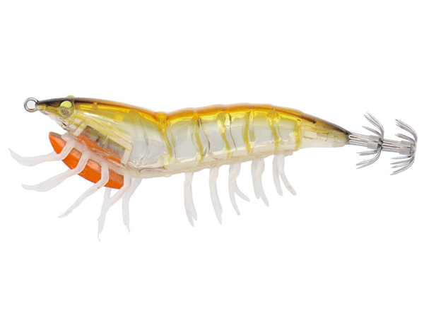 Savage Gear 3D Hybrid Shrimp Egi Jig - Gold Glow